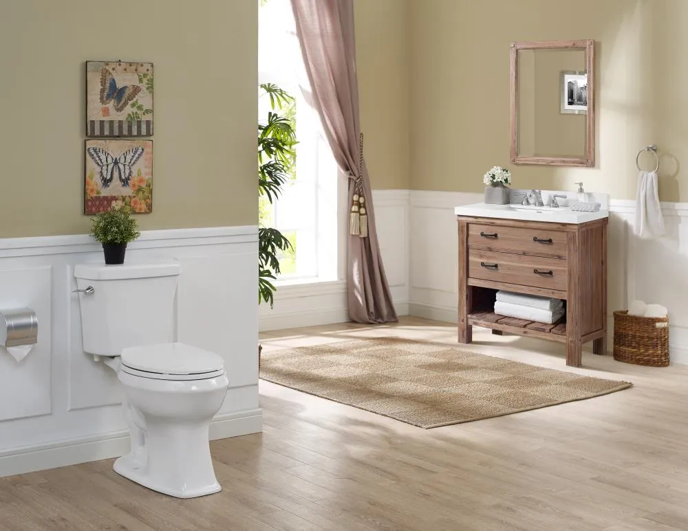 Jacuzzi Lyndsay Elongated Chair-Height 2-Piece Toilet, 10-in Rough-In, WaterSense 1.28 GPF, photo 4 of 6