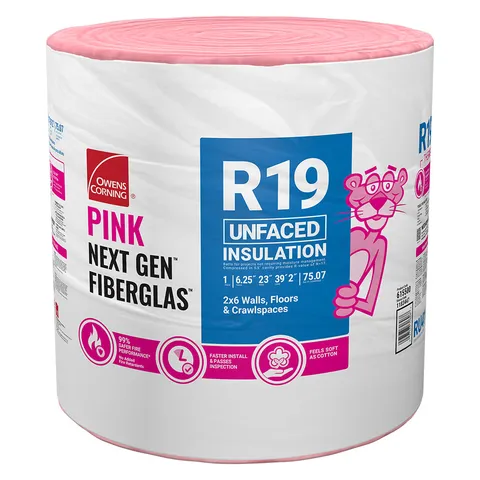 Eco Touch R-19 Unfaced Fiberglass Insulation Roll