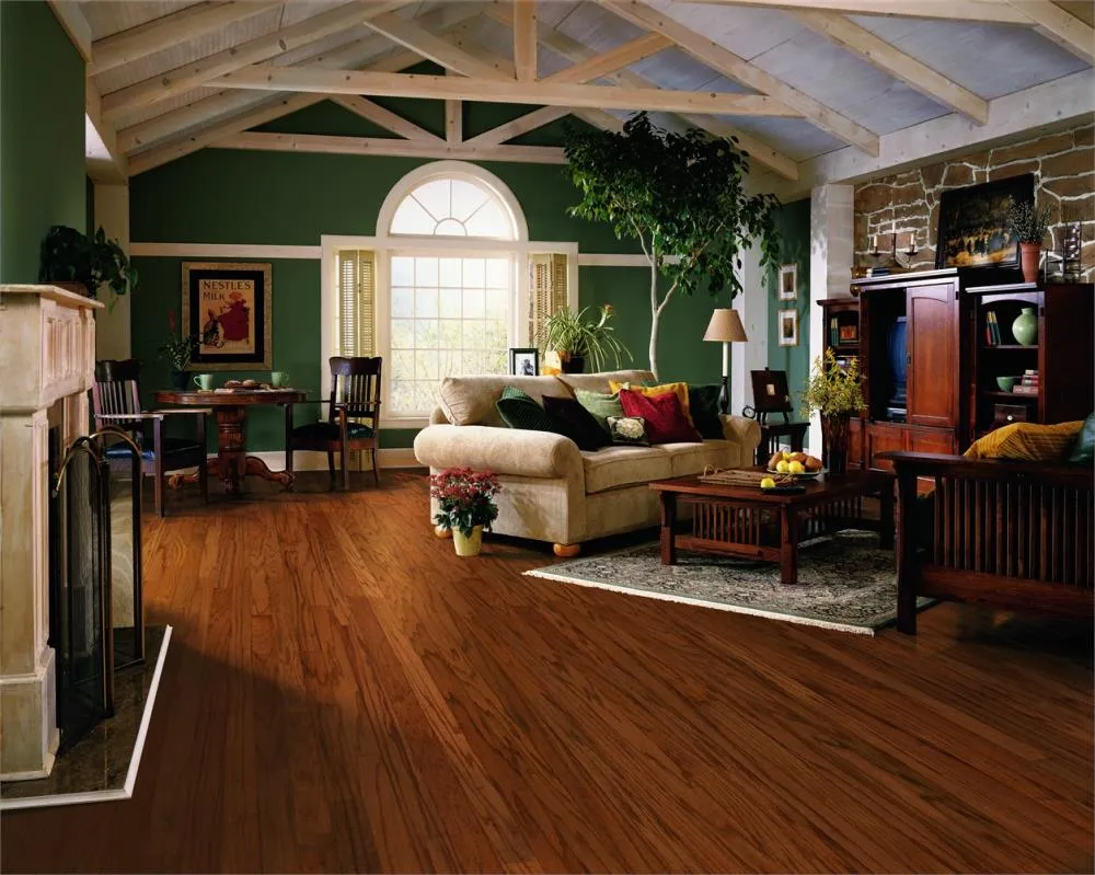 Bruce Gunstock Oak 3-in W x 3/8-in T x Smooth/Traditional Engineered Hardwood Flooring (22-sq ft / Carton), photo 3 of 7