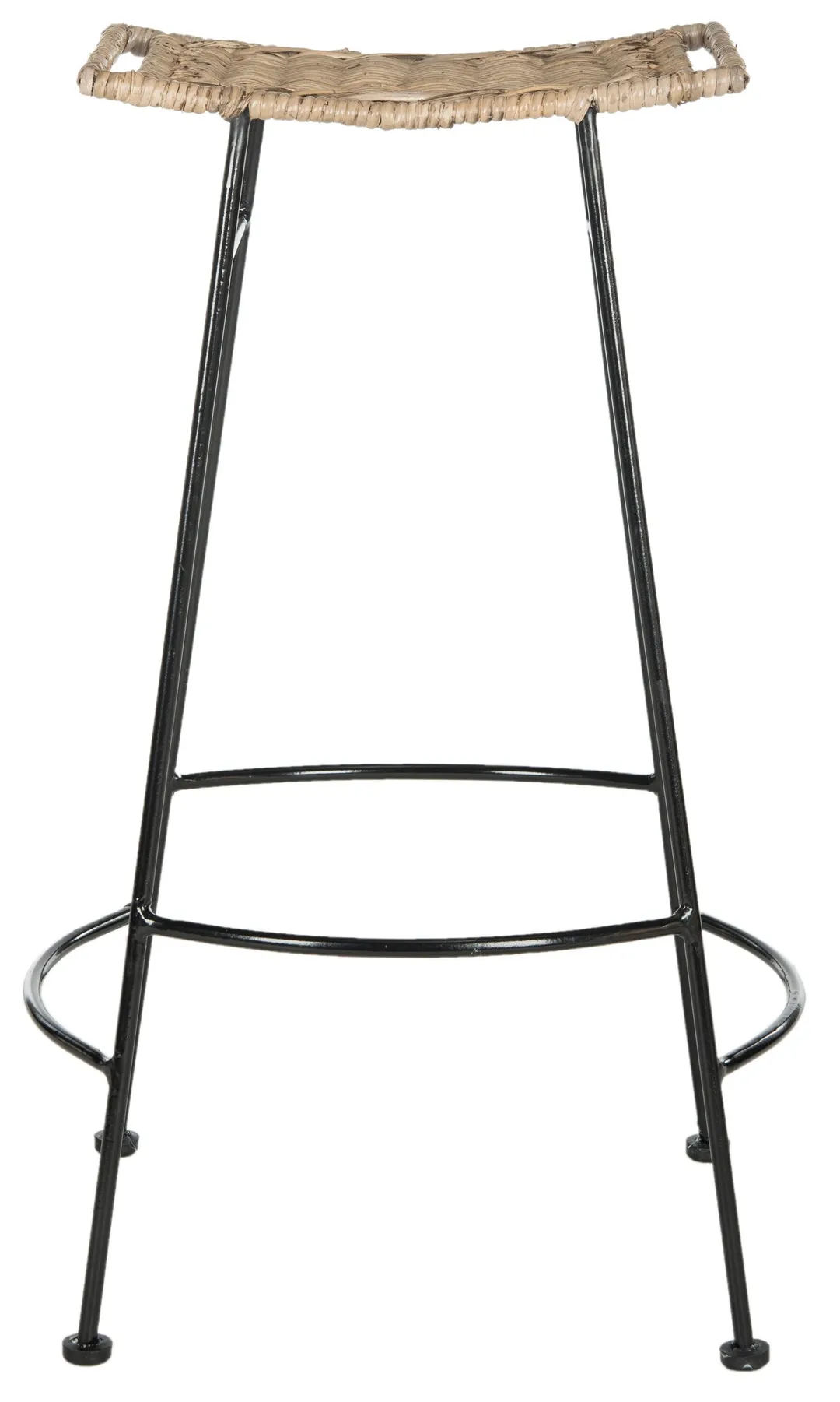 Safavieh Atara Gray 30-in Bar Height Rattan Bar Stools (Set of 2), photo 3 of 4