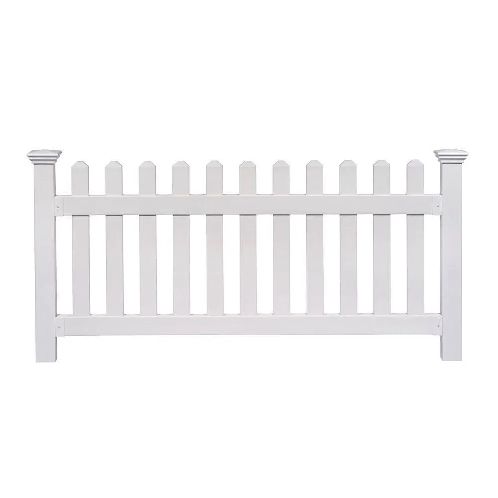 Zippity Outdoor Products 3 ft. x 6 ft. Newport Picket Fence W/Post and No-Dig Steel Pipe Anchor Kit, photo 2 of 2