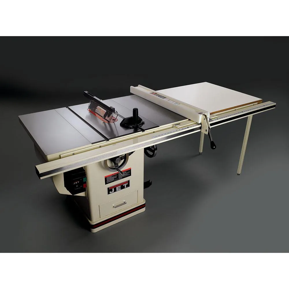 Jet 3 HP 10 in. Deluxe XACTA SAW Table Saw with 50 in. Fence, Cast Iron Wings and Riving Knife, 230-Volt, photo 2 of 6