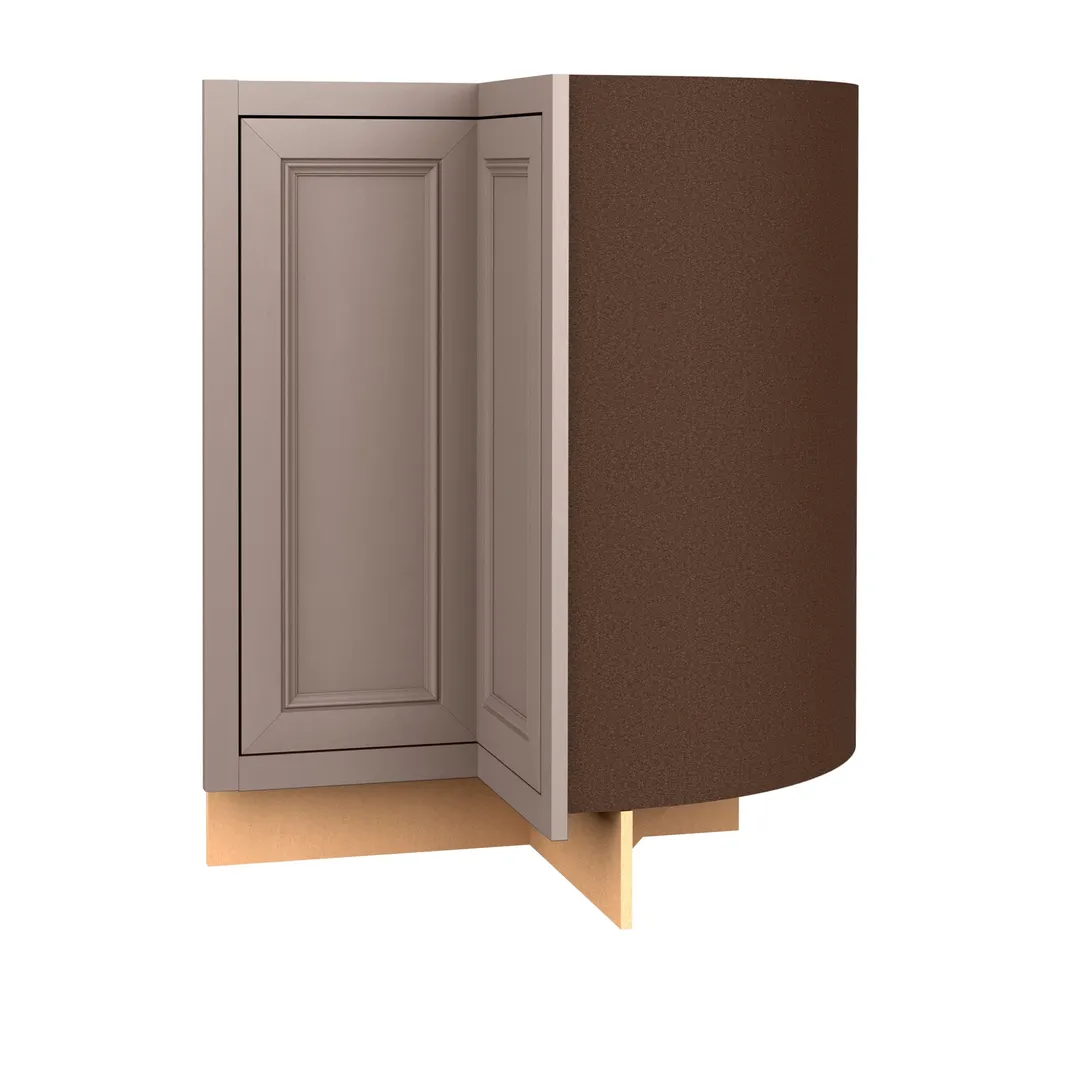 Diamond NOW Wintucket 36-in W x 35-in H x 23.75-in D Cloud Gray Lazy Susan Corner Base Fully Assembled Cabinet (Recessed Panel Square Style), photo 3 of 8