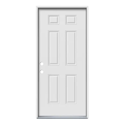 32-in Steel Right-Hand Inswing Primed Prehung Entry Door