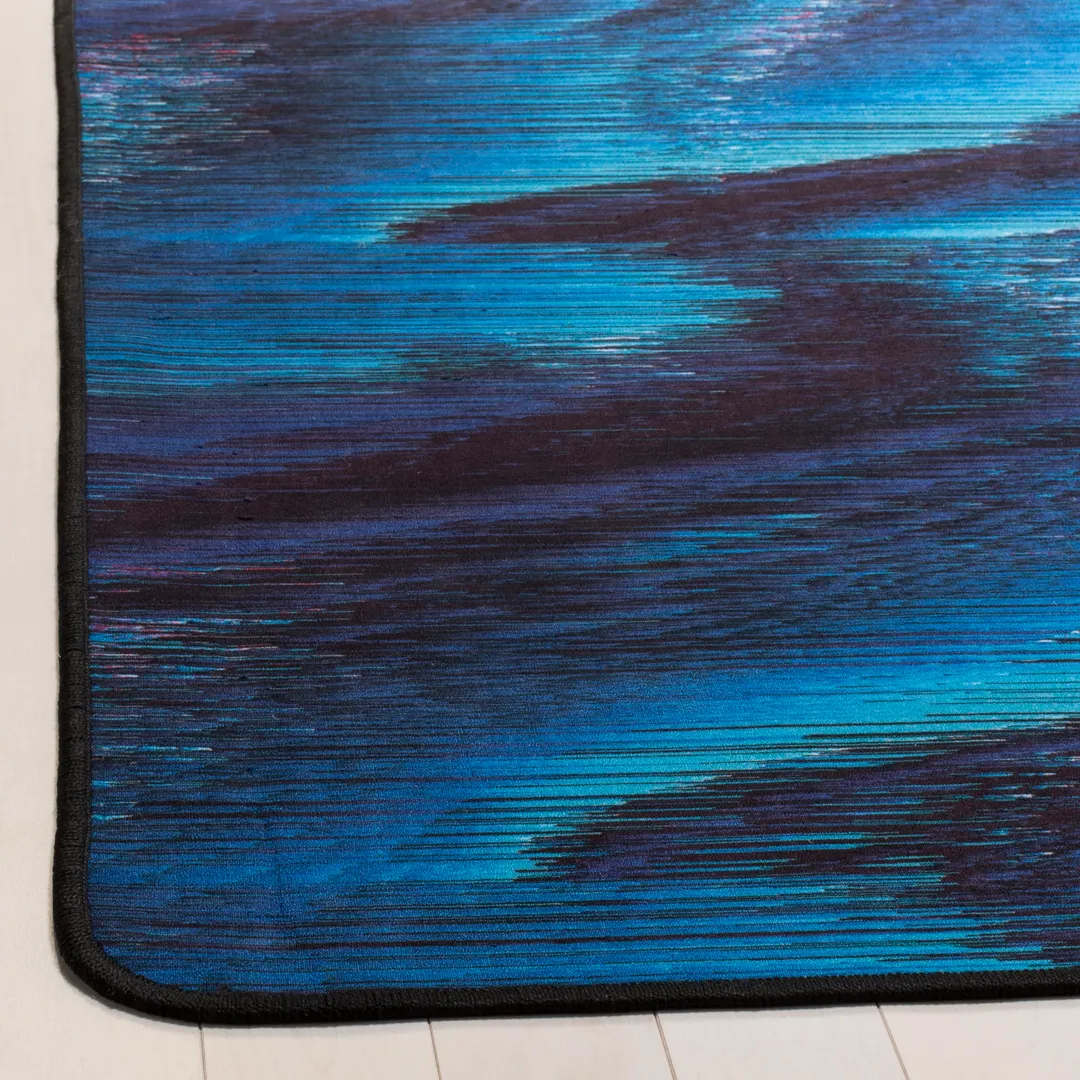 Safavieh Daytona 5 x 8 Black/Turquoise Indoor Abstract Area Rug, photo 3 of 5