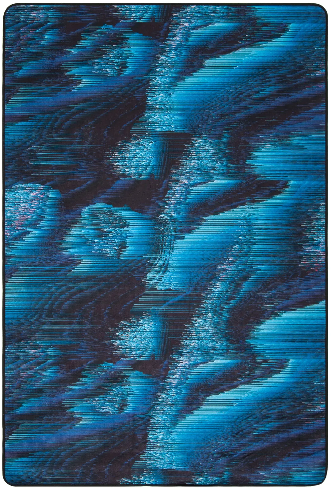 Safavieh Daytona 5 x 8 Black/Turquoise Indoor Abstract Area Rug, photo 2 of 5