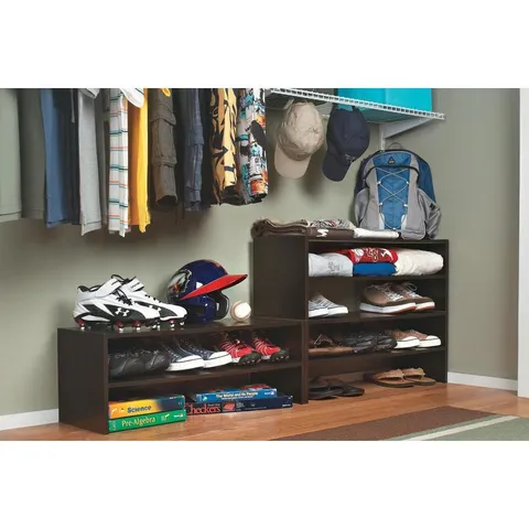 Espresso Stackable Wood Laminate Cube