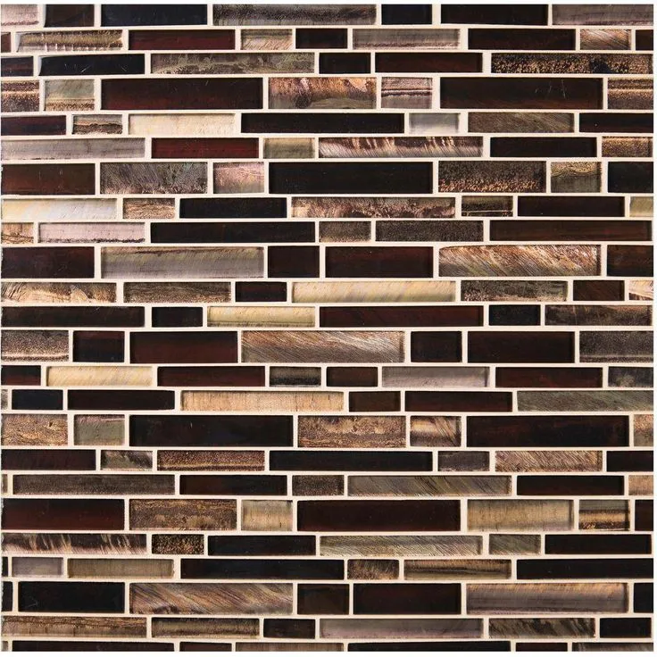 MSI 
    Artista Interlocking 12 in. x 12 in. x 8 mm Glossy Glass Mesh-Mounted Mosaic Wall Tile (10 sq. ft. / case), photo 2 of 6