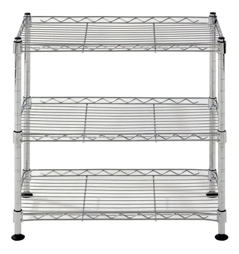 Muscle Rack 18 in wide · 10 in deep · 18 in high 3-Tier Steel Wire Shelving Unit