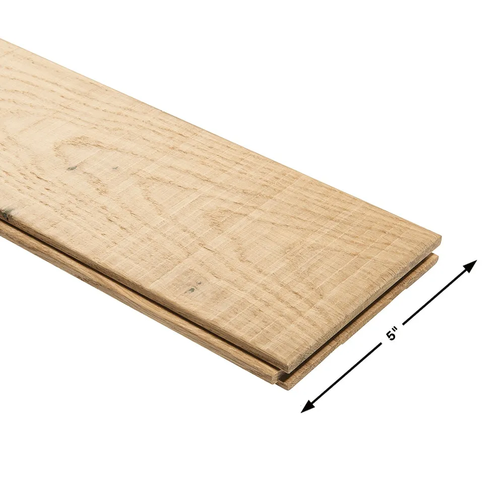 Villa Barcelona Carmela French oak 3/4-in T x 5-in W Water Resistant Distressed Solid Hardwood Flooring ( 22.6-sq ft / Carton ), photo 4 of 6