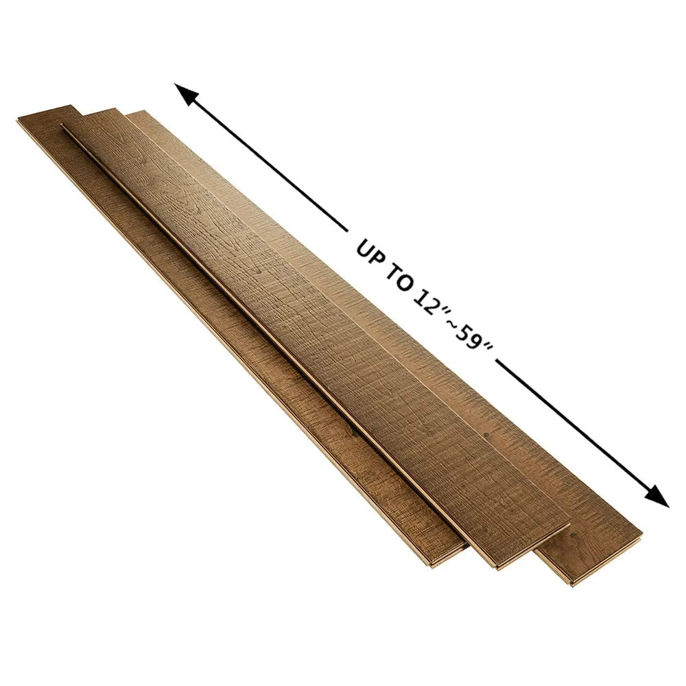 Villa Barcelona Vermella French oak 3/4-in T x 5-in W Water Resistant Distressed Solid Hardwood Flooring ( 22.6-sq ft / Carton ), photo 6 of 6