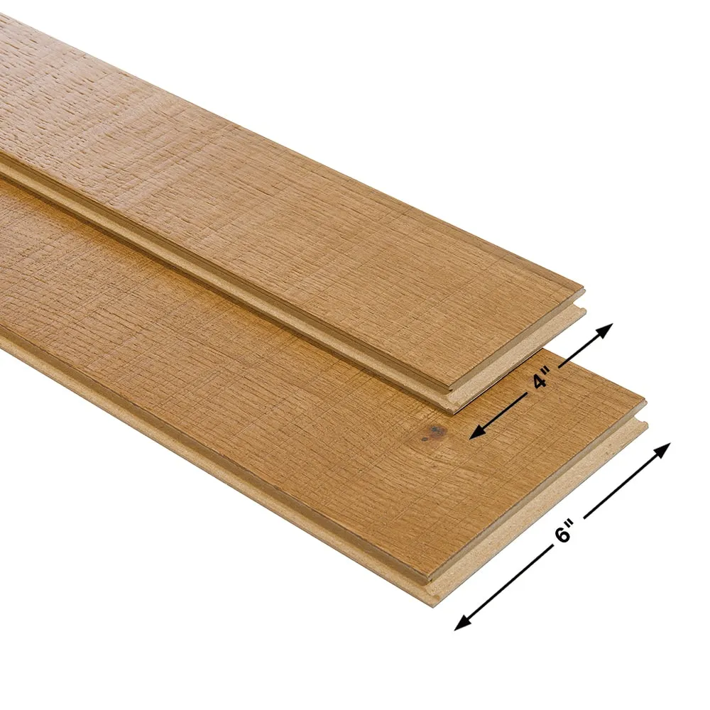 Villa Barcelona Boqueria French oak 3/8-in T x Variable W Water Resistant Distressed Engineered Hardwood Flooring ( 19.848-sq ft / Carton ), photo 4 of 6