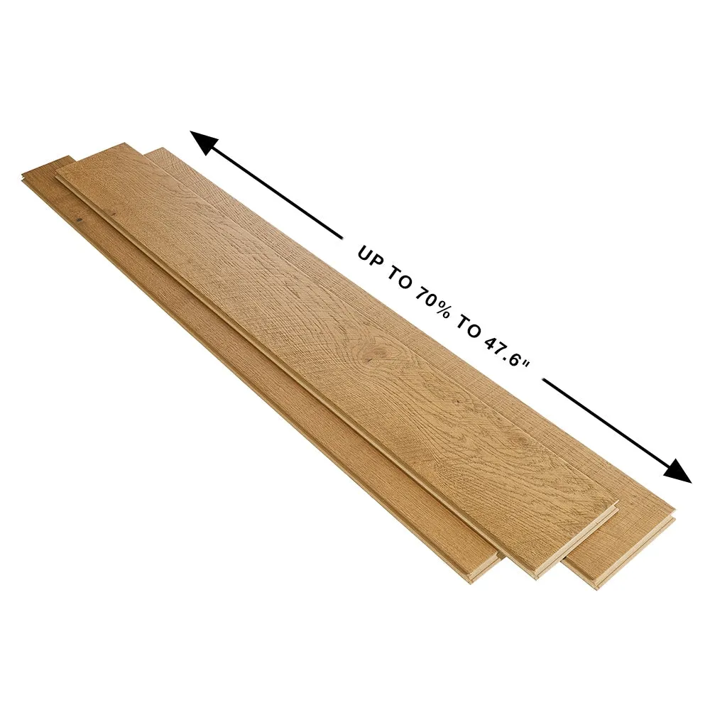 Villa Barcelona Boqueria French oak 3/8-in T x Variable W Water Resistant Distressed Engineered Hardwood Flooring ( 19.848-sq ft / Carton ), photo 5 of 6