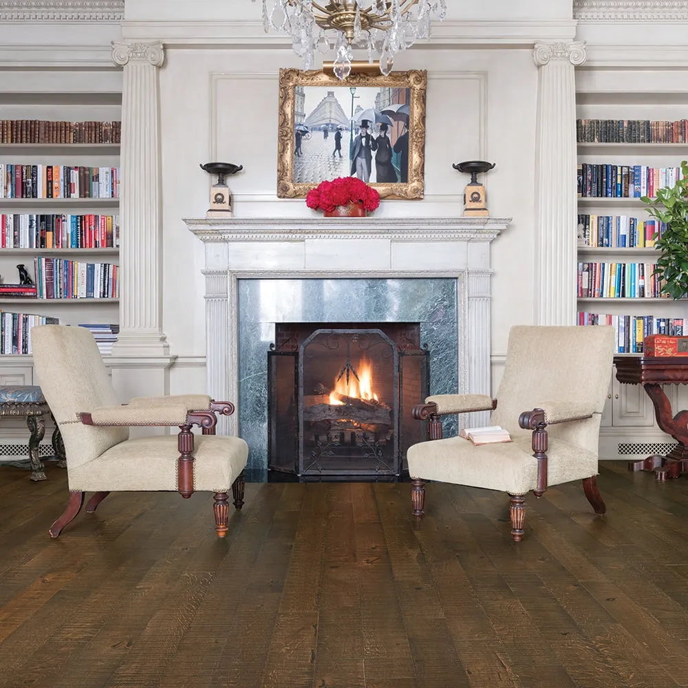 Villa Barcelona Vermella French oak 3/4-in T x 5-in W Water Resistant Distressed Solid Hardwood Flooring ( 22.6-sq ft / Carton ), photo 2 of 6
