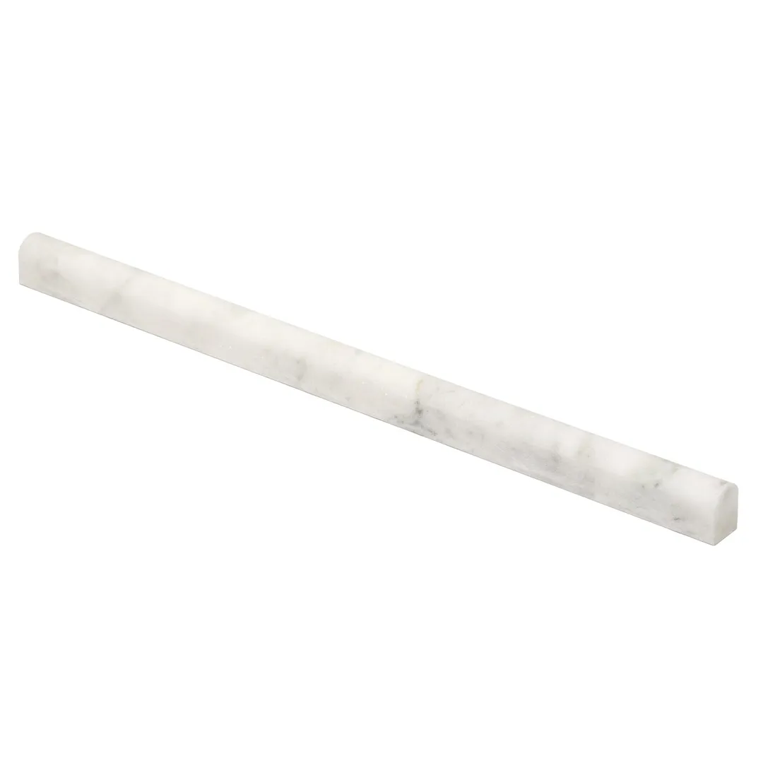 Satori Venatino Polished Natural Stone Marble Pencil Liner Tile (5/8-in x 12-in), photo 5 of 10