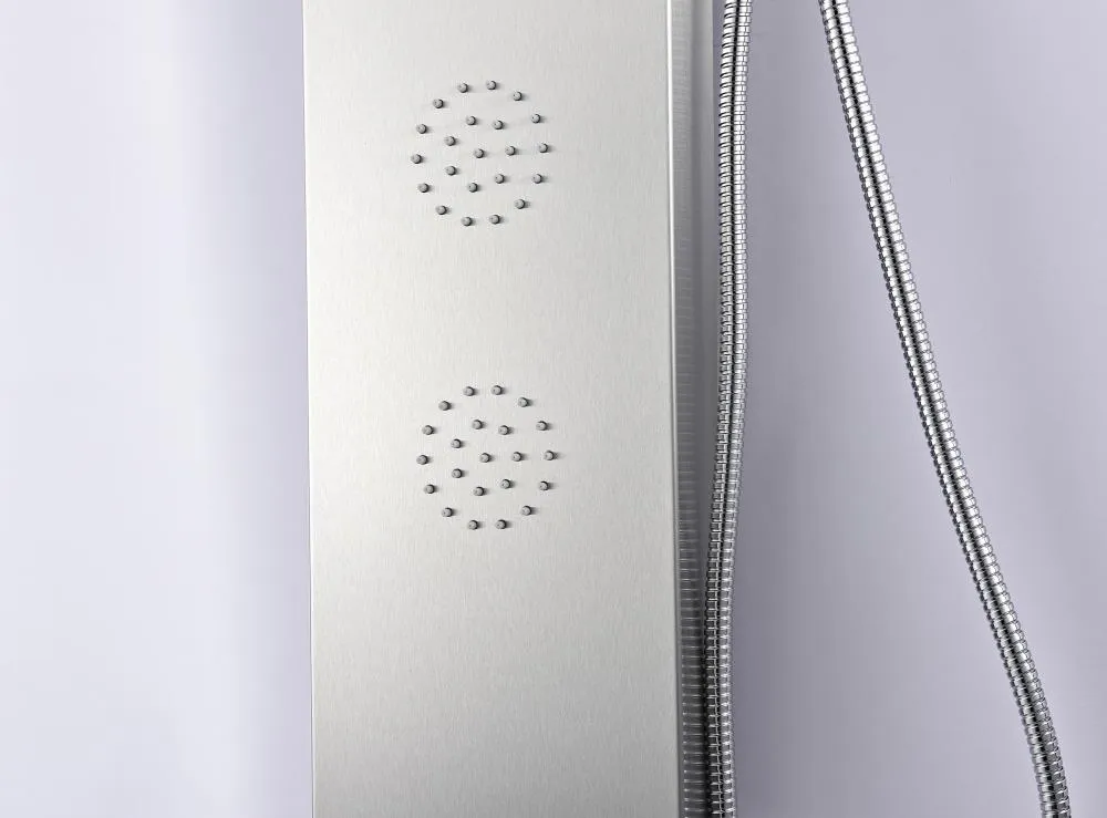 ANZZI Prairie Brushed Steel 4‑Spray Shower Panel System with 3‑Way Diverter Valve (Valve Included), photo 14 of 14