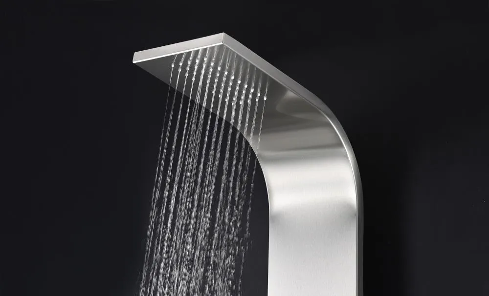 ANZZI Prairie Brushed Steel 4‑Spray Shower Panel System with 3‑Way Diverter Valve (Valve Included), photo 11 of 14