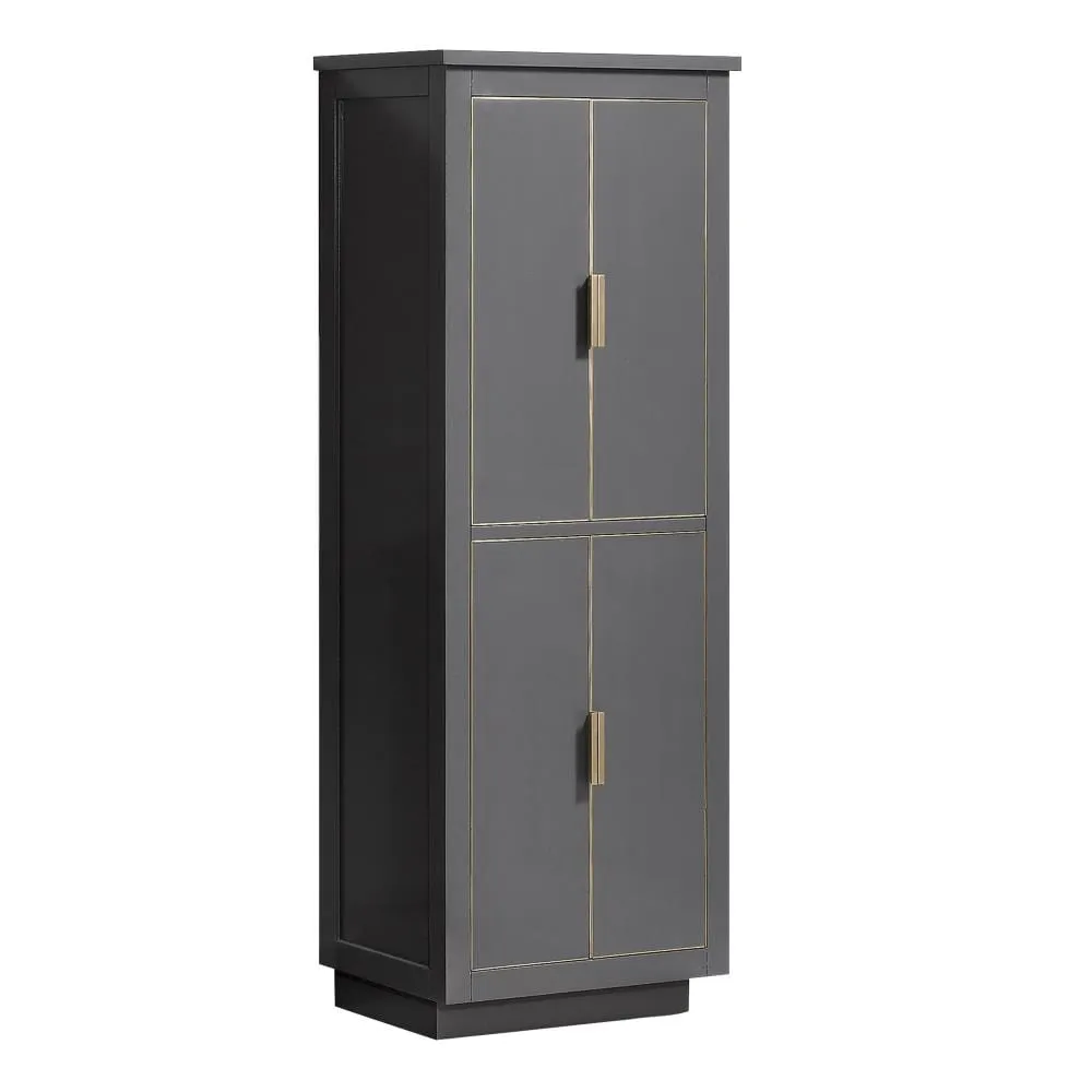 Avanity Allie/Austen 24-in x 65-in x 16-in Twilight Gray Wood Freestanding Linen Cabinet, photo 2 of 4