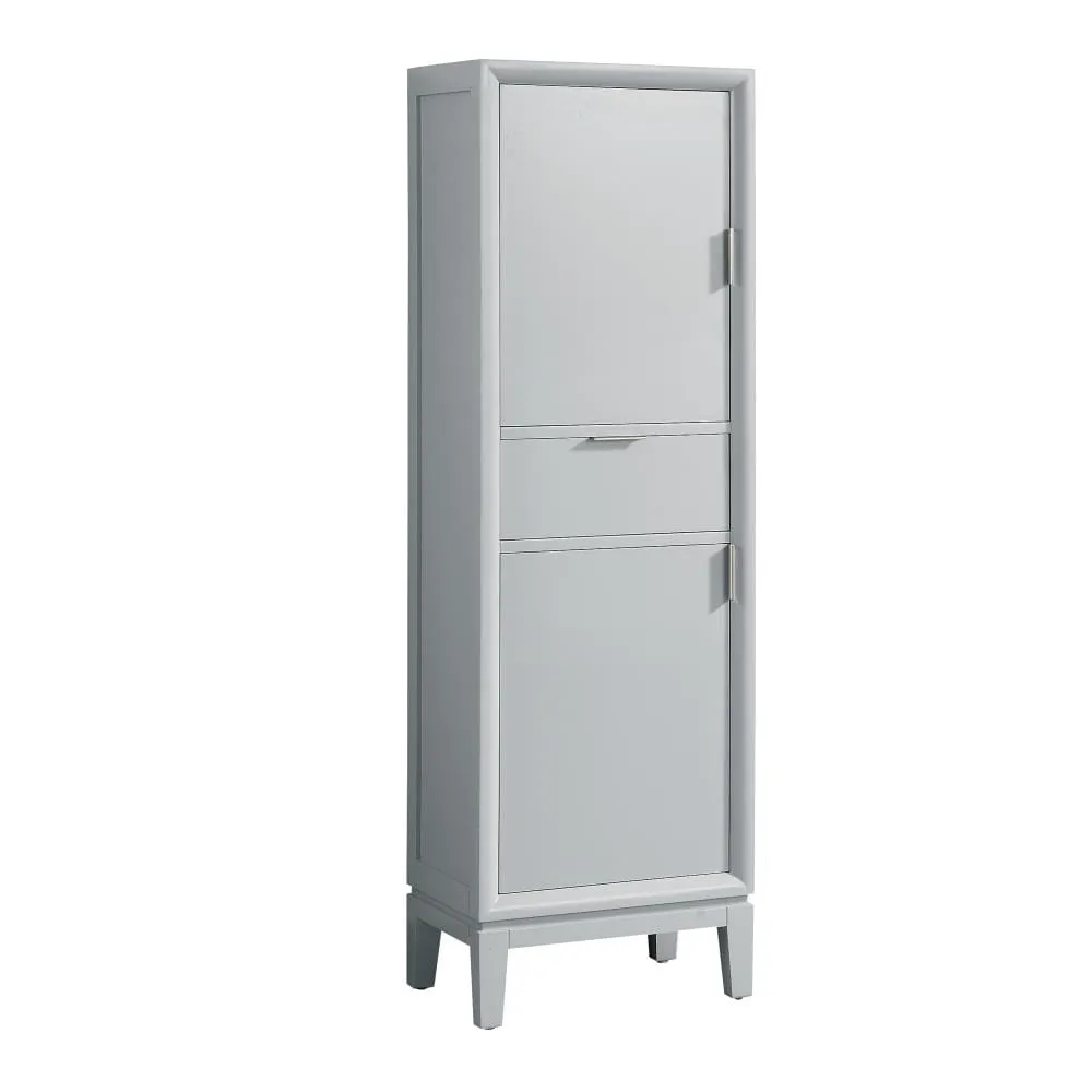 Avanity Emma 20-in W x 65-in H x 15-in D Dove Gray Plywood Freestanding Linen Cabinet, photo 7 of 9