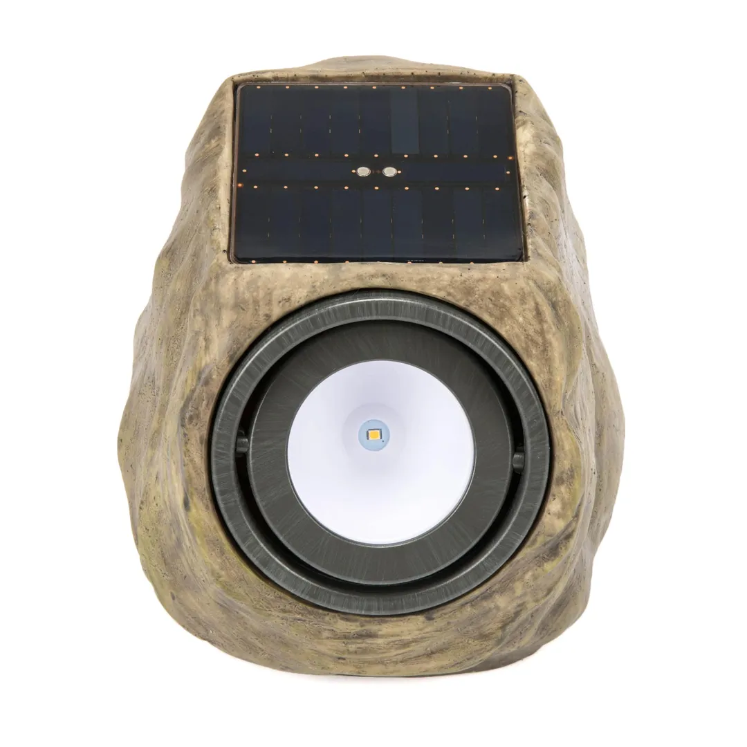 Portfolio 30-Lumen Grey Solar LED Landscape Flood Light, photo 6 of 12