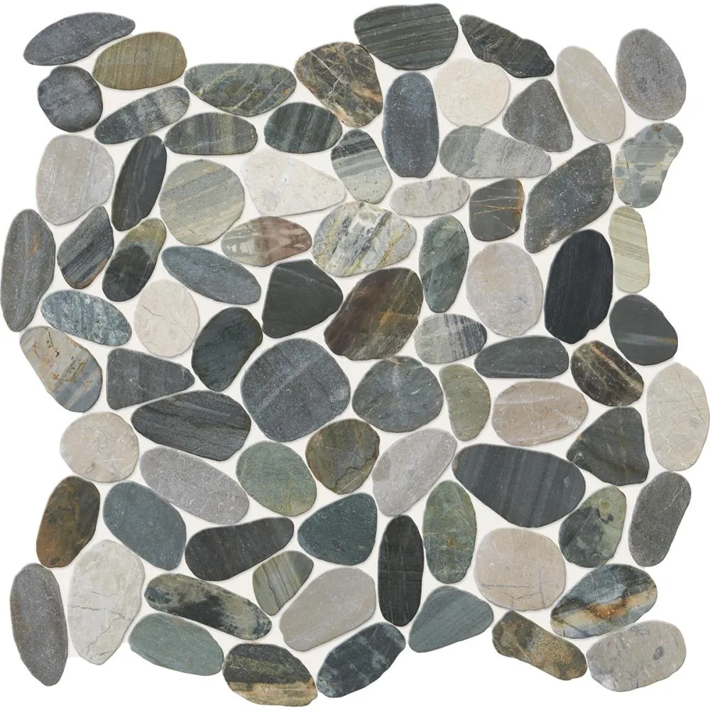 American Olean Delfino Stone Paradise Blend 12-in x 12-in Honed Natural Stone Pebble Floor and Wall Tile (0.95-sq. ft/ Piece), photo 2 of 9