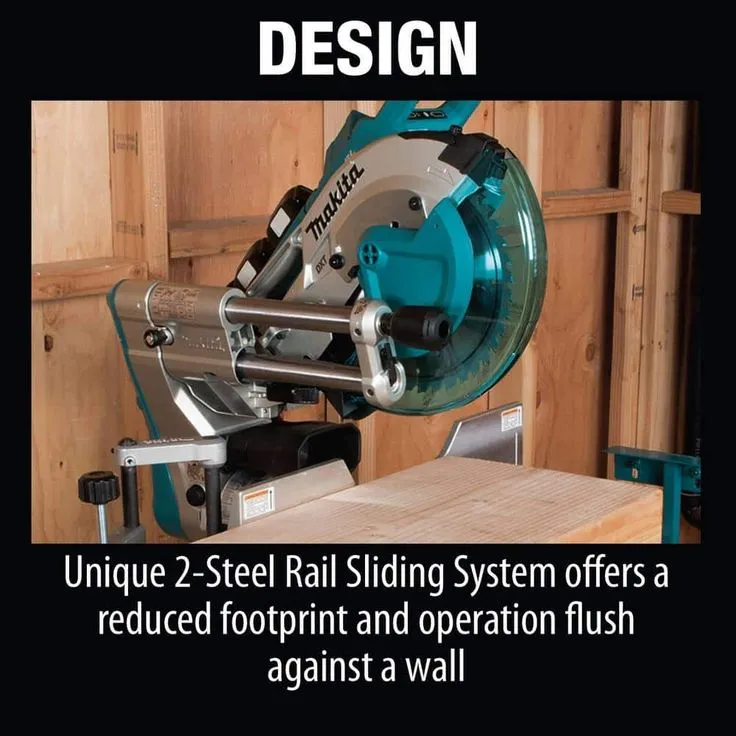Makita 18-Volt 5.0Ah X2 LXT Lithium-Ion (36V) Brushless Cordless 10 in. Dual-Bevel Sliding Compound Miter Saw with Laser Kit, photo 5 of 12