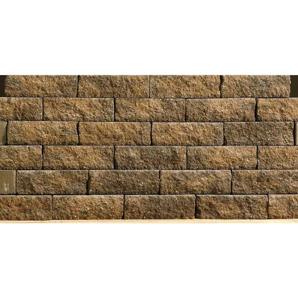Oldcastle Tango 4 in. x 12 in. x 6 in. Brown/Buff Concrete Garden Wall Block (144 Pieces / 48 Face ft. / Pallet), photo 5 of 8