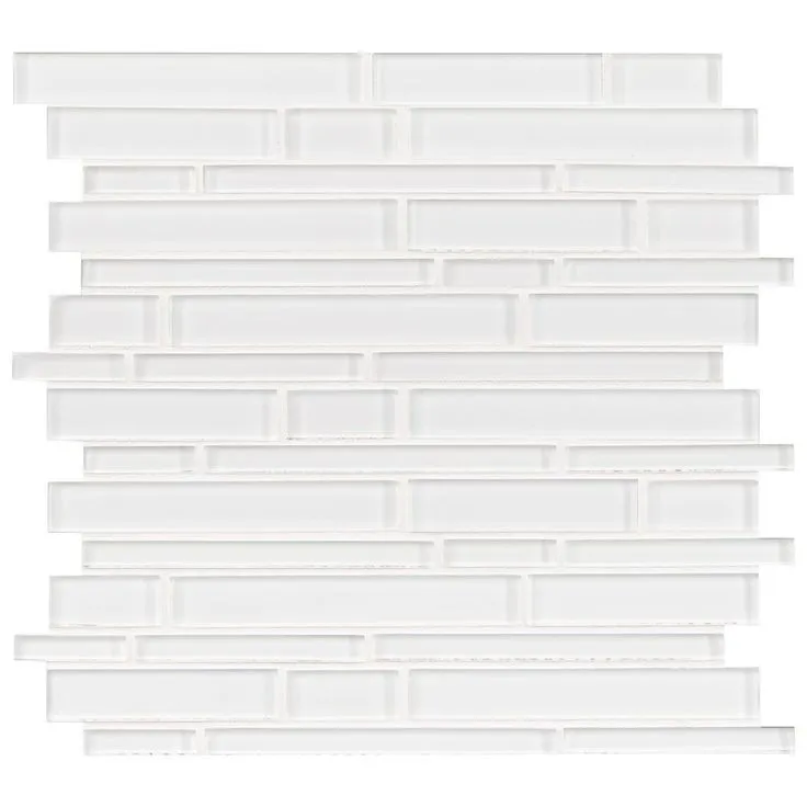 MSI Ice Interlocking 12 in. x 12 in. x 8 mm Glass Mesh-Mounted Mosaic Tile (10 sq. ft./case), photo 8 of 11