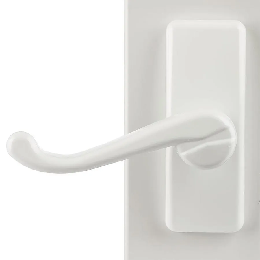 LARSON 34-in x 80-in White Mid-View Aluminum Storm Door, photo 2 of 5