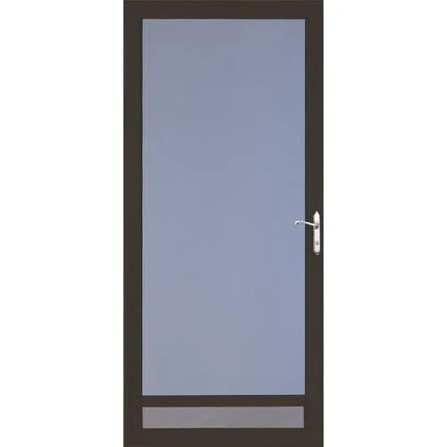 LARSON NuVent 36-in x 81-in Brown Full-View Aluminum Storm Door, photo 4 of 6