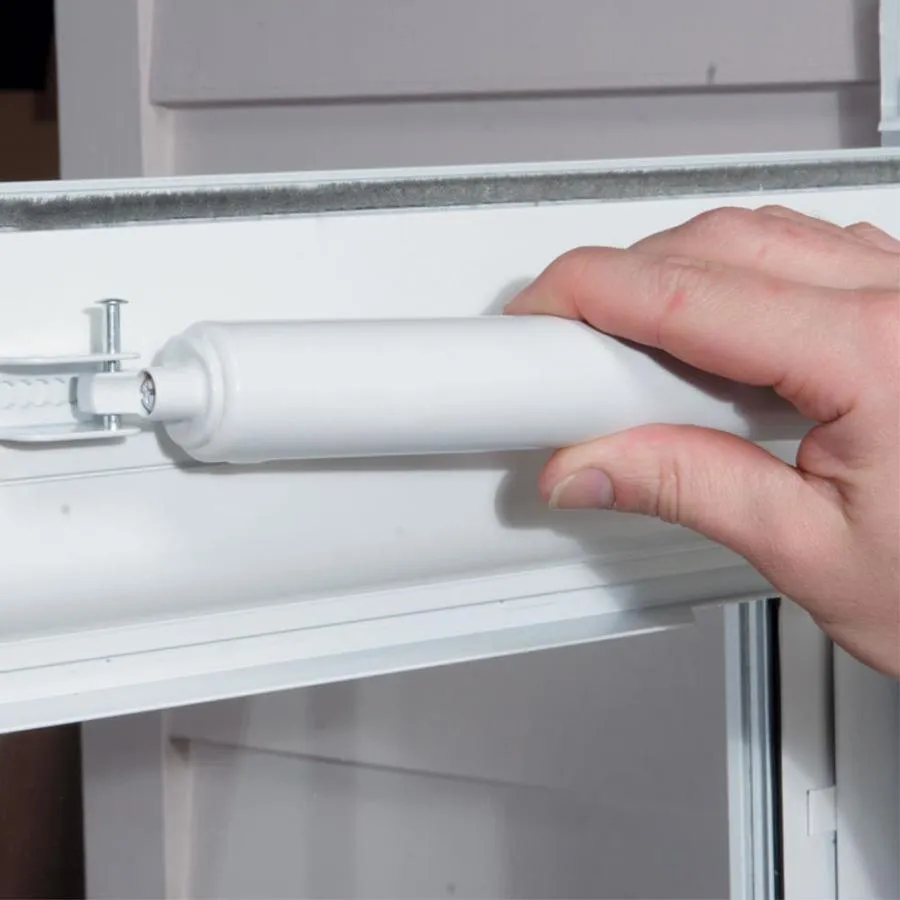 LARSON Pet View 36-in x 81-in White Full-View Aluminum Storm Door, photo 3 of 5