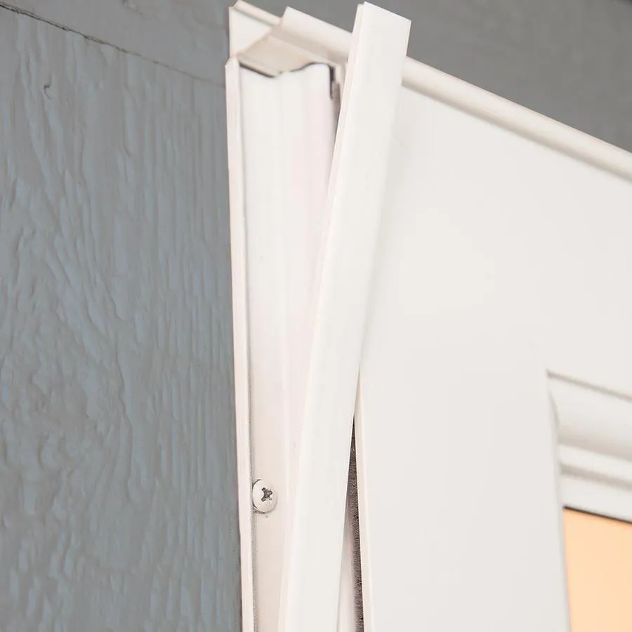LARSON Signature Classic 36-in x 81-in White Full-View Aluminum Storm Door, photo 3 of 9