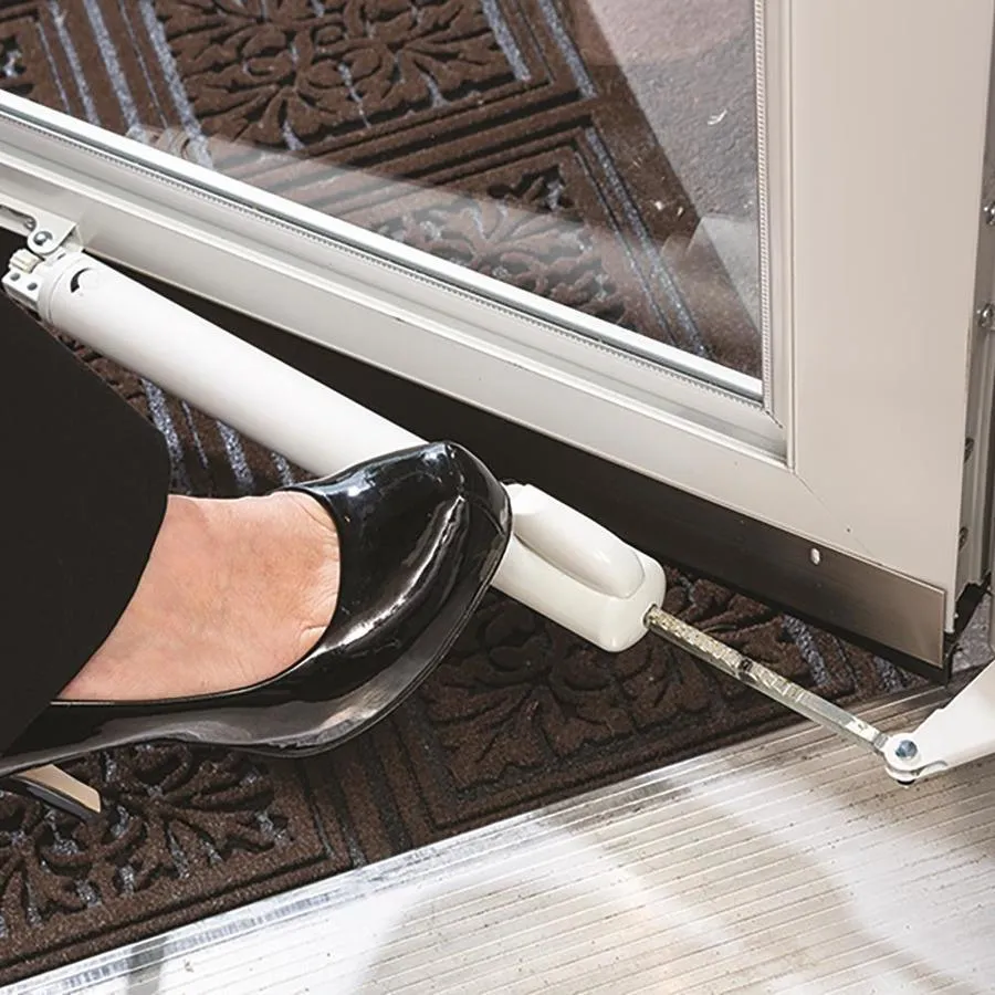 LARSON Tradewinds 32-in x 81-in White High-View Aluminum Storm Door, photo 3 of 8