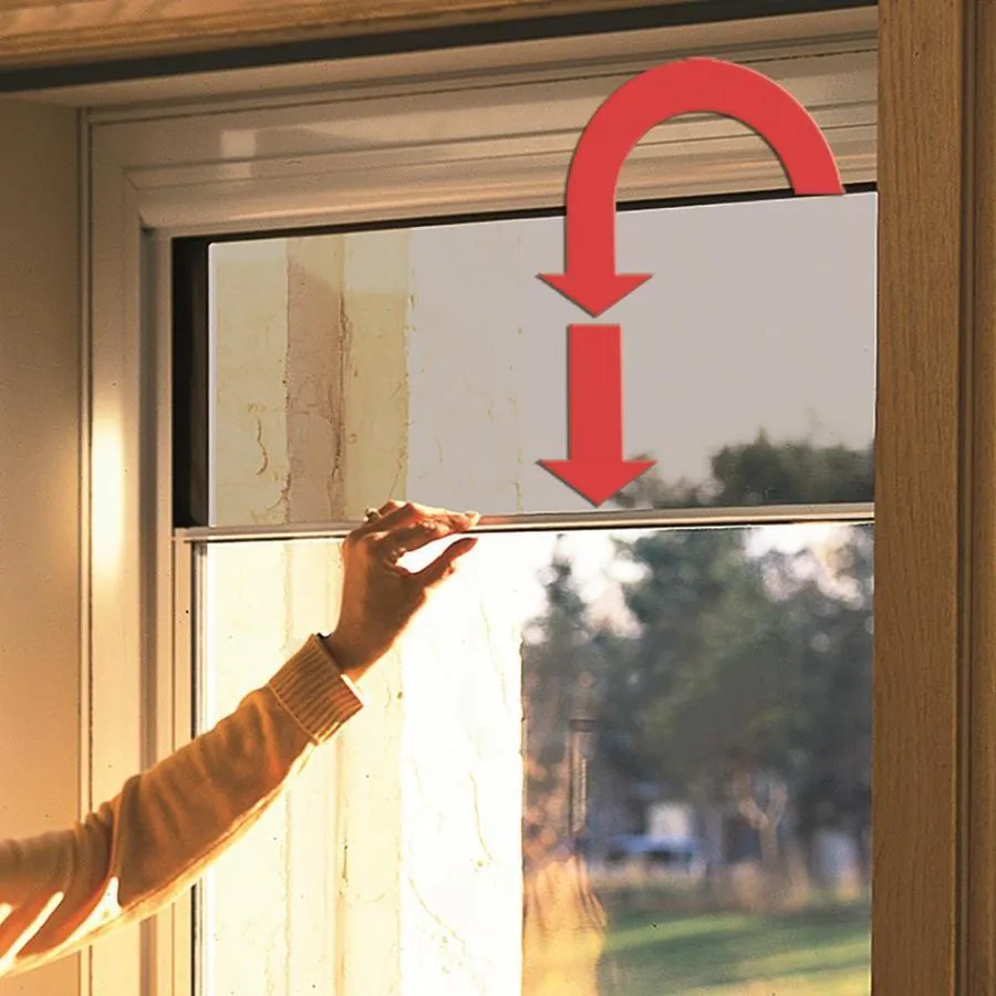 LARSON Tradewinds Pet Door 32-in x 81-in Almond Full-View Aluminum Storm Door, photo 3 of 8