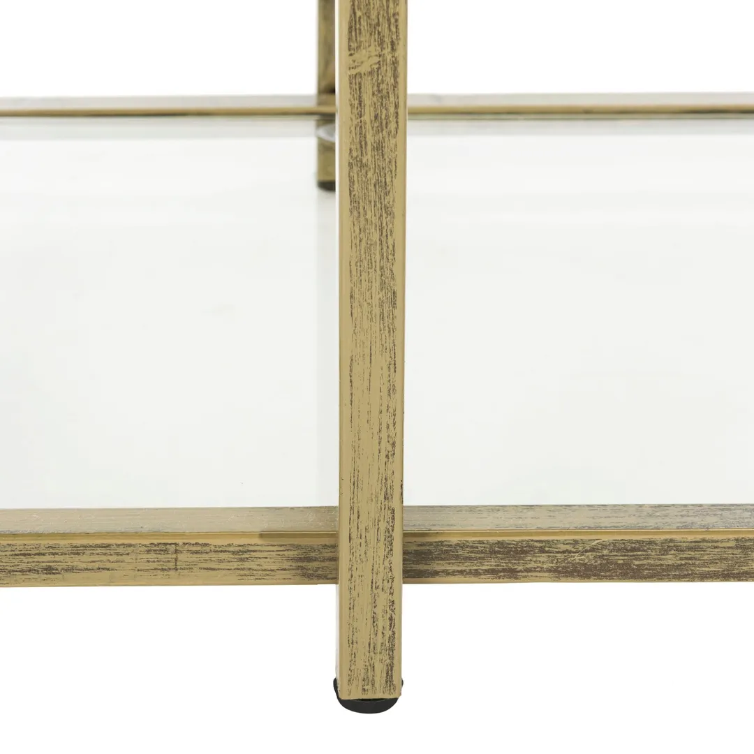 Safavieh Francis French Silver/Clear Metal Etagere, photo 5 of 5