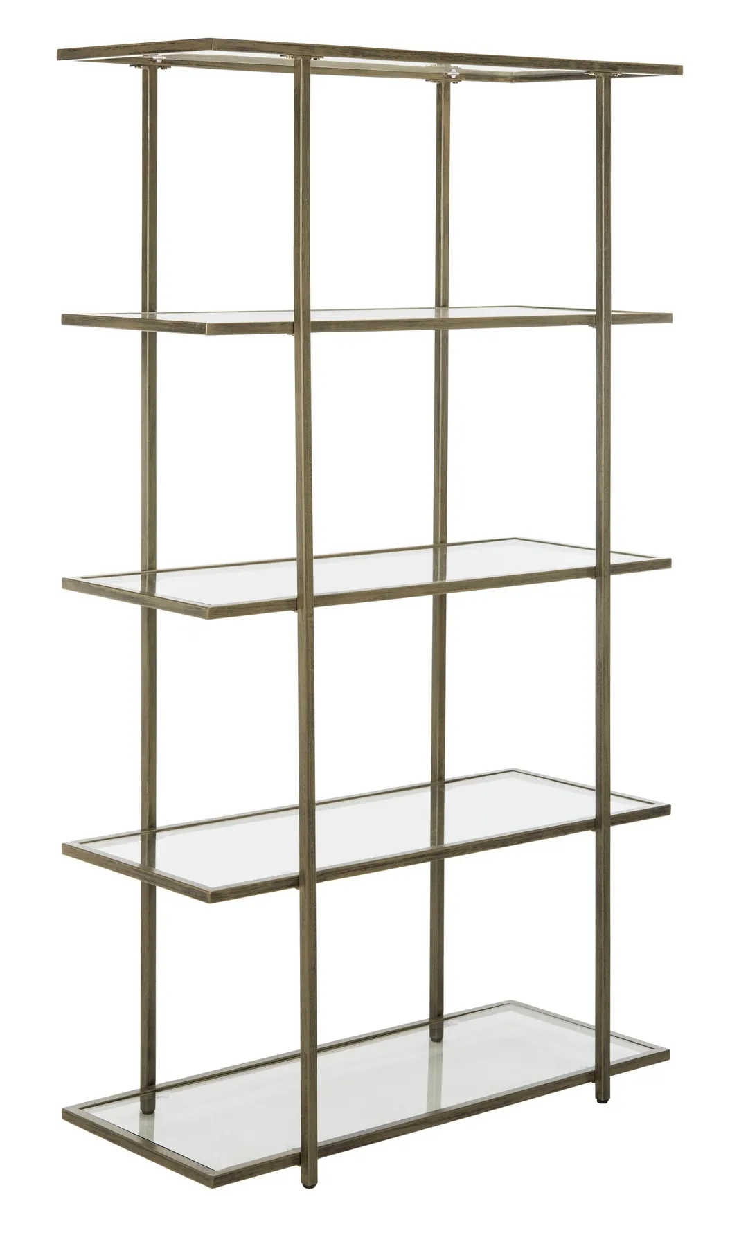 Safavieh Francis French Silver/Clear Metal Etagere, photo 4 of 5