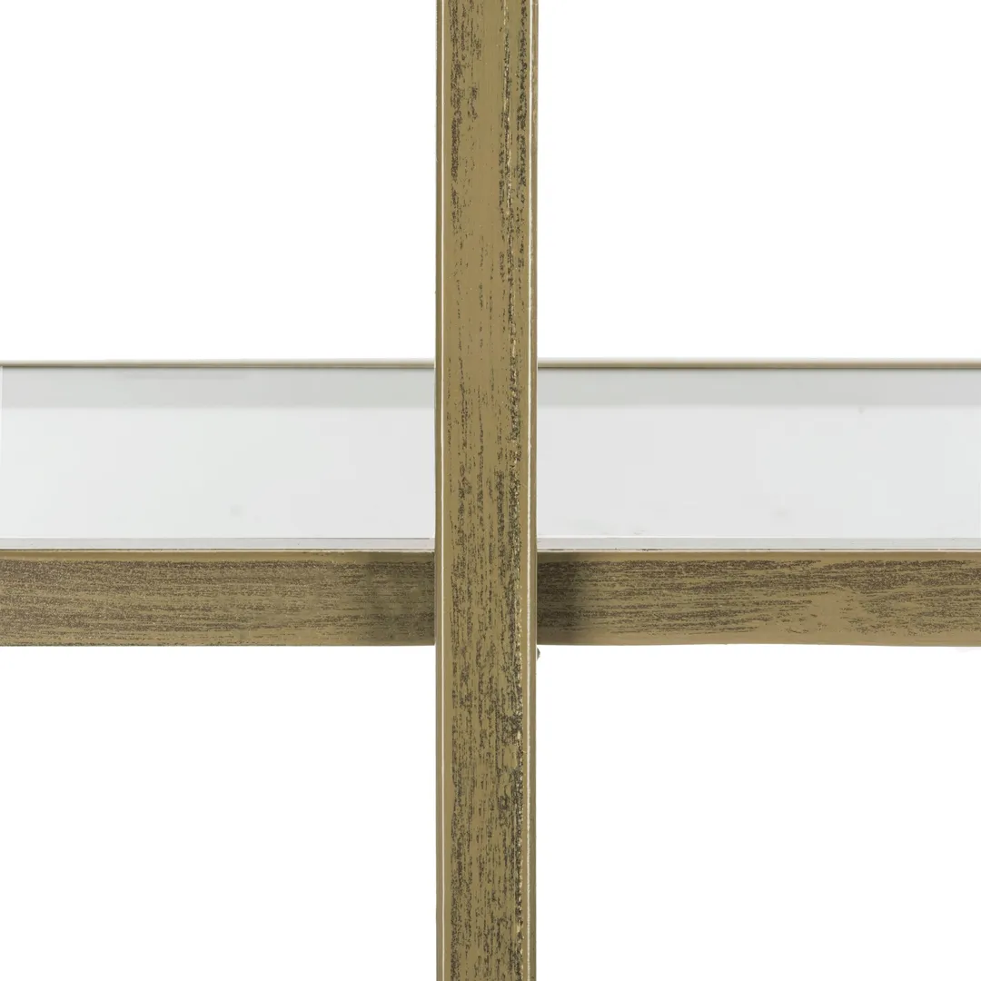 Safavieh Francis French Silver/Clear Metal Etagere, photo 3 of 5