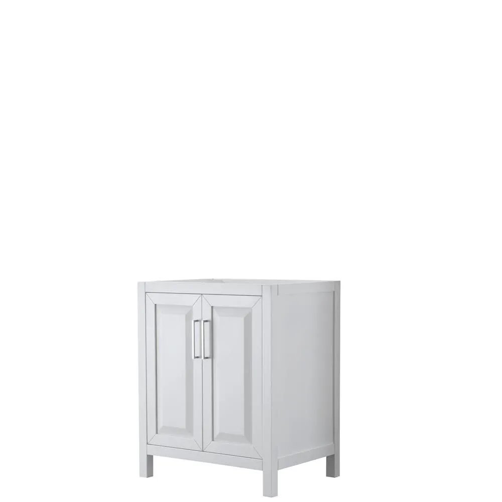Wyndham Collection Daria 29-in White Bathroom Vanity Cabinet, photo 2 of 2