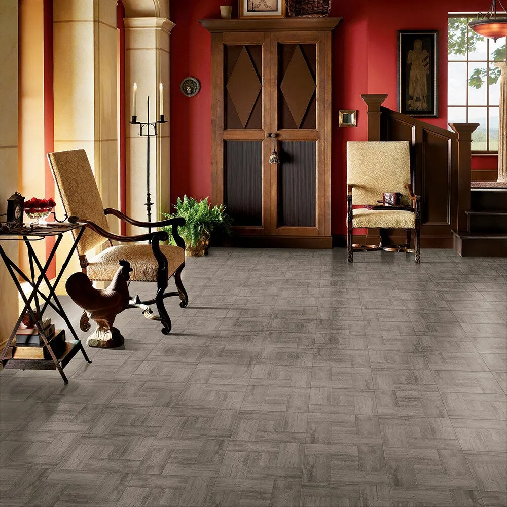 Armstrong Flooring Grey Taupe 12-in x 12-in Water Resistant Peel-and-Stick Vinyl Tile Flooring (1-sq ft), photo 2 of 7