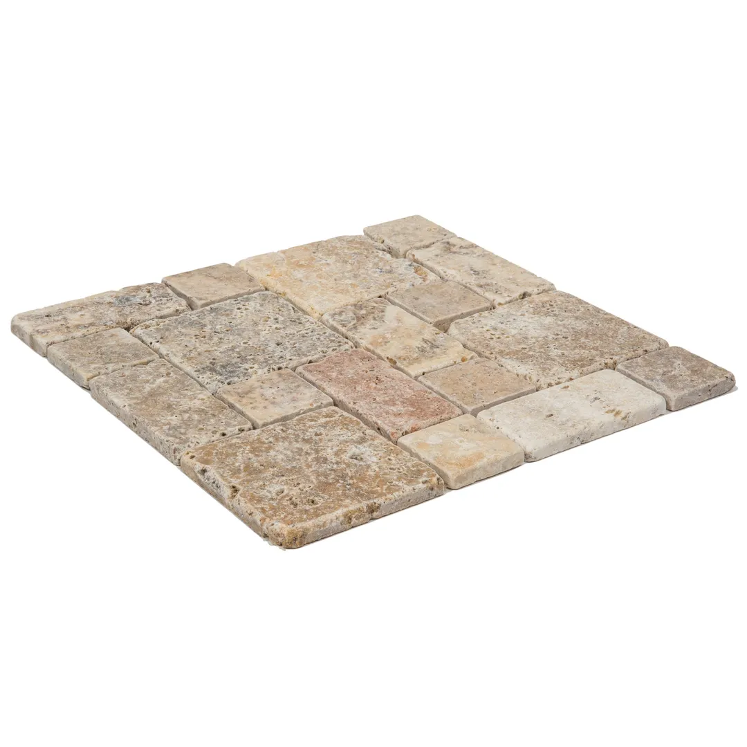 Satori Scabos 12-in x 12-in Tumbled Natural Stone Brick Look Mosaic Floor and Wall Tile (1-sq. ft/ Piece), photo 3 of 8