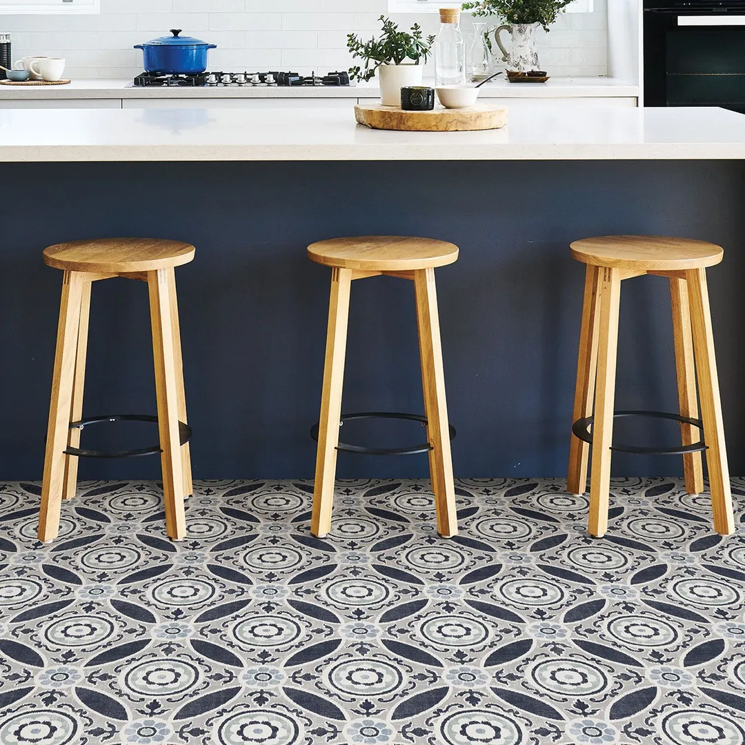 FloorPops 20-piece 12-in x 12-in Blue Peel and Stick Vinyl Tile, photo 4 of 8