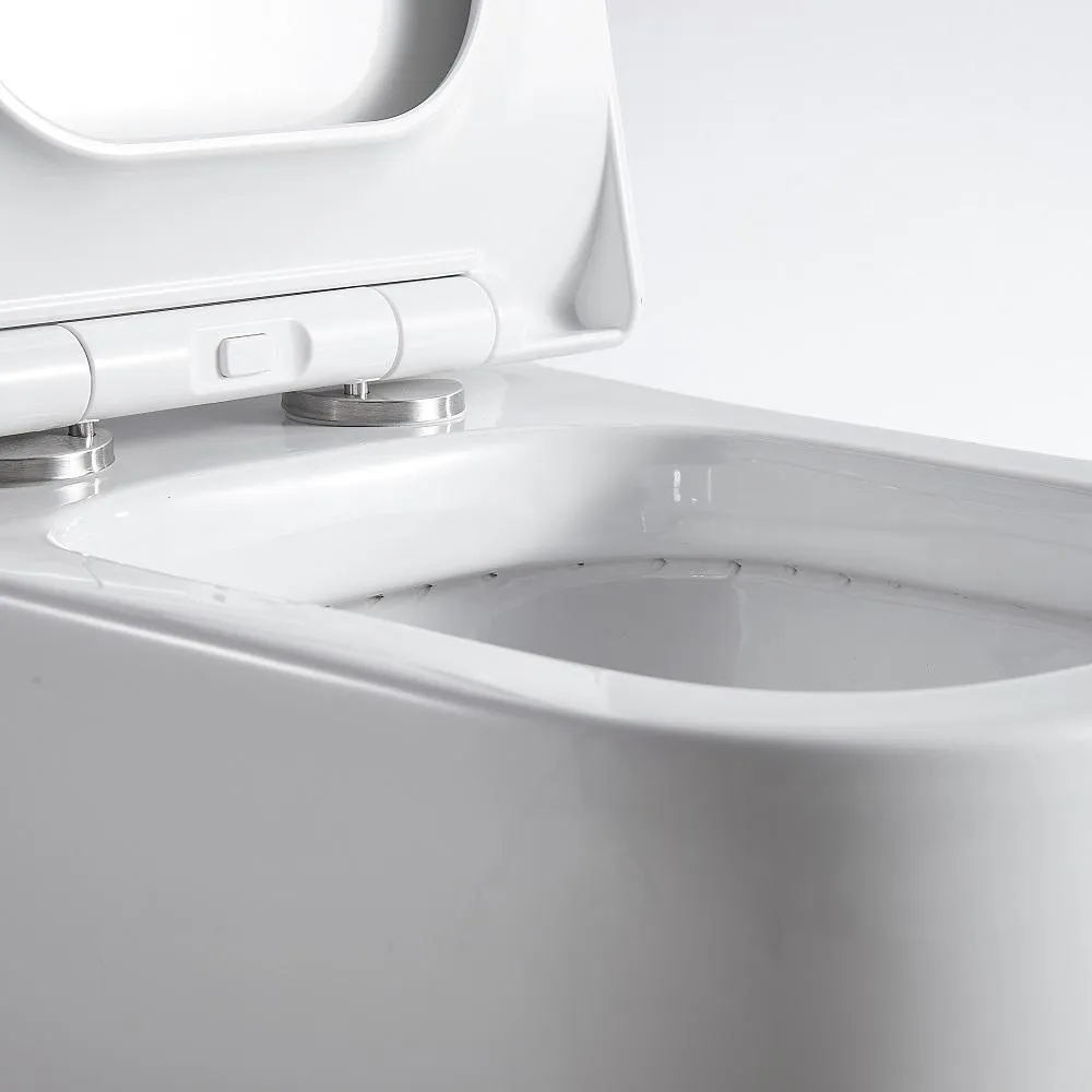 1-Piece 1.28 GPF Dual Flush High Efficiency Elongated Toilet in White, Seat Included, photo 6 of 6