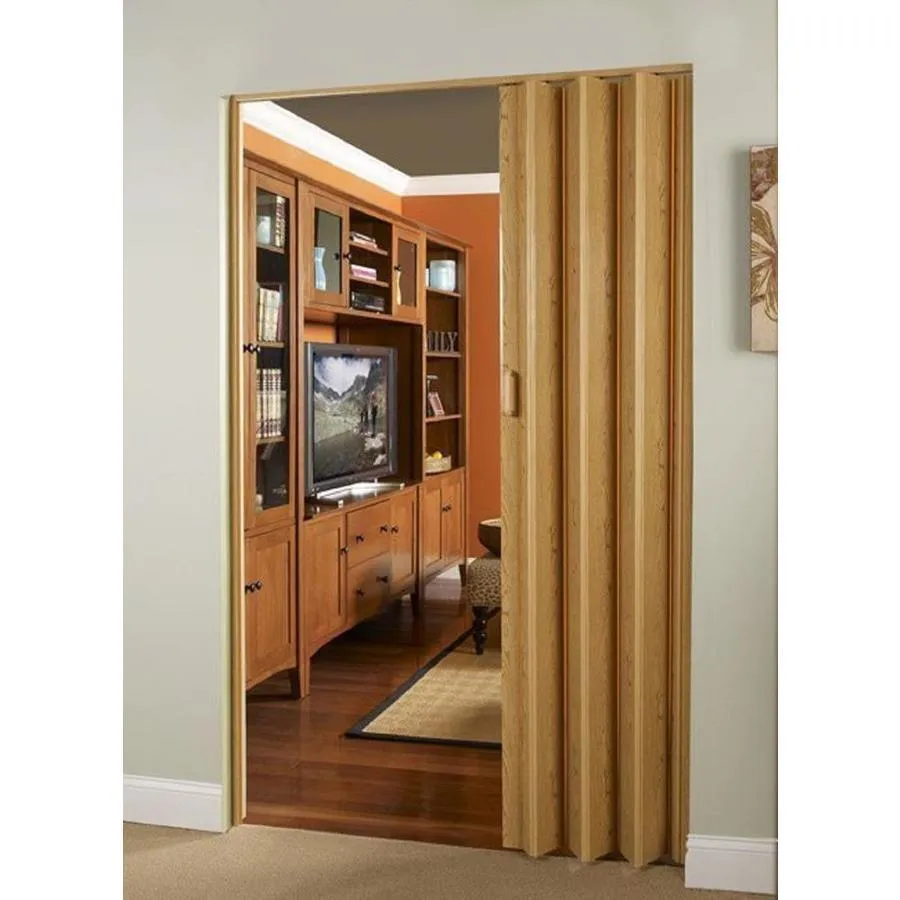 Spectrum Oakmont 48-in x 96-in White Vinyl Accordion Door (Hardware Included), photo 4 of 8