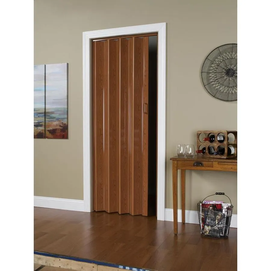 Spectrum Oakmont 48-in x 96-in White Vinyl Accordion Door (Hardware Included), photo 5 of 8