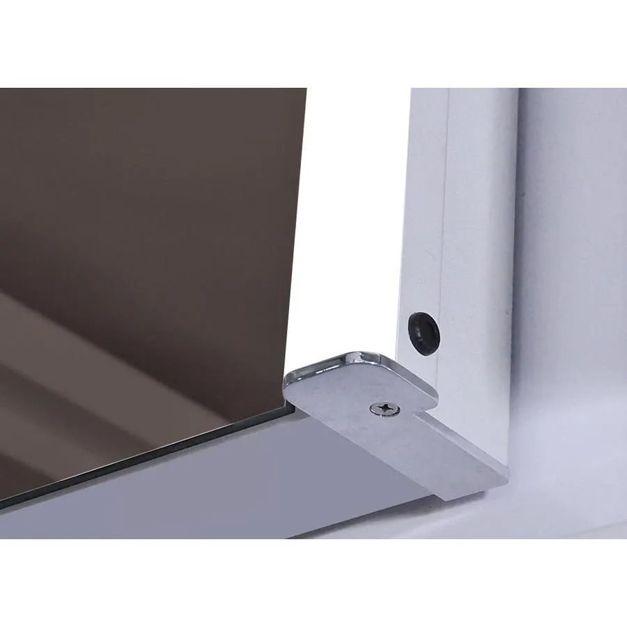 lighted IMPRESSIONS Ace 19.625-in x 27.625-in Square Recessed Mirrored Medicine Cabinet with Outlet and Lights, photo 3 of 4