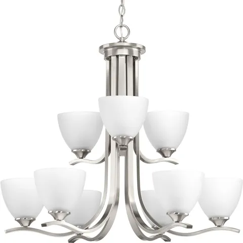 Laird 9-Light Brushed Nickel Chandelier