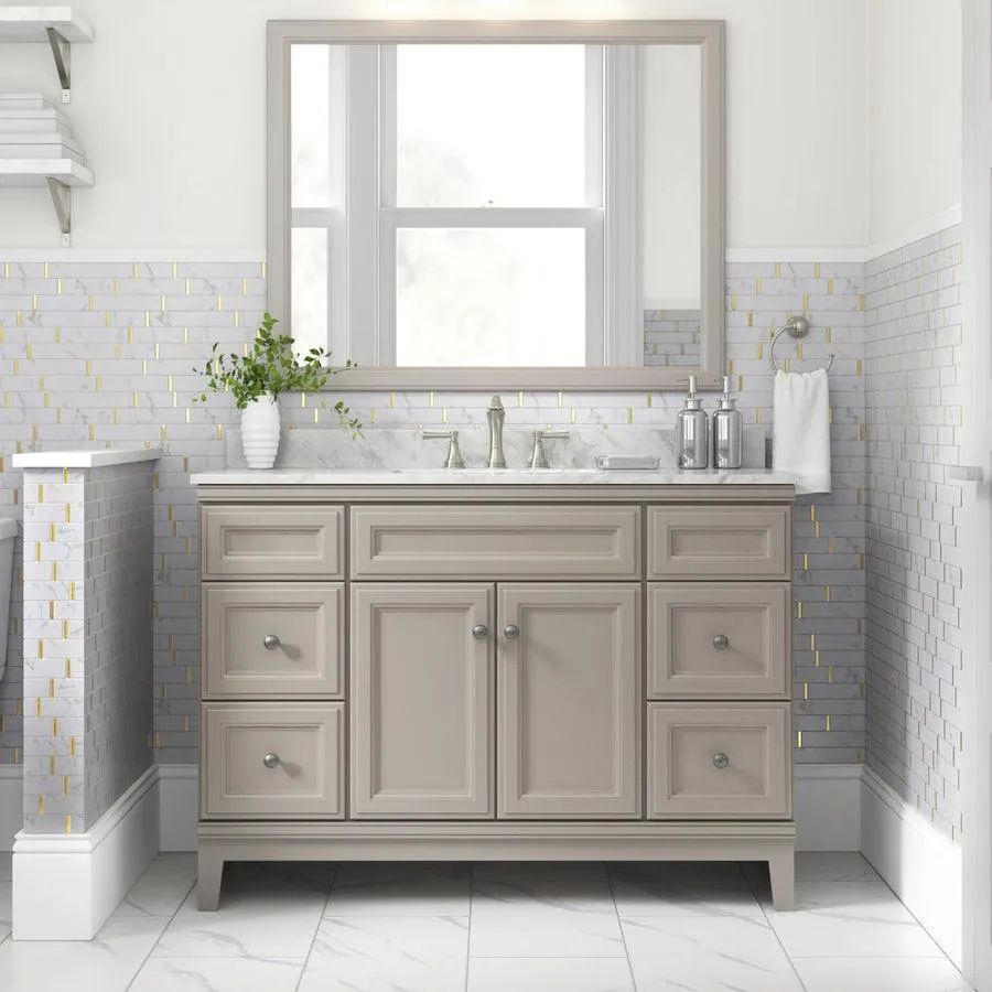 GBI Tile & Stone Inc. Mattone Calacatta, White 12-in x 12-in Polished Natural Stone Marble Linear Mosaic Wall Tile, photo 2 of 4