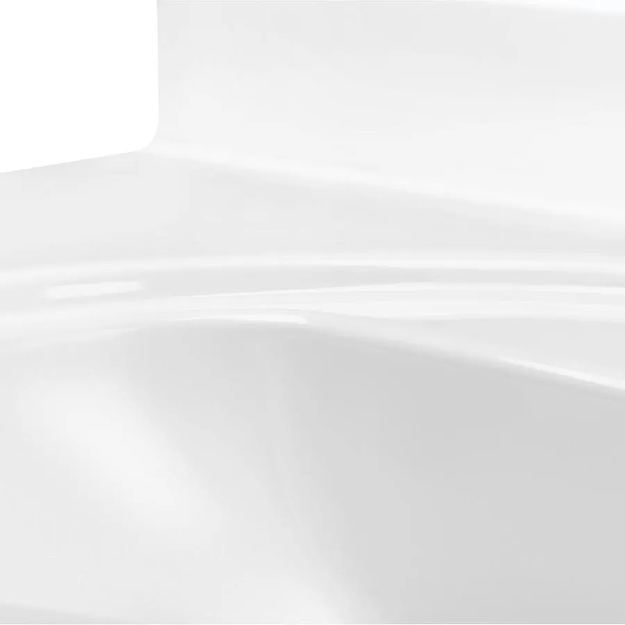 37-in White Cultured Marble Single Sink Bathroom Vanity Top, photo 3 of 9