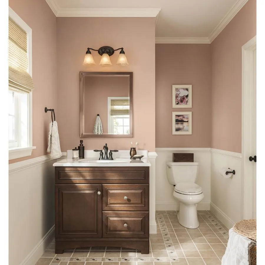 37-in White Cultured Marble Single Sink Bathroom Vanity Top, photo 8 of 9