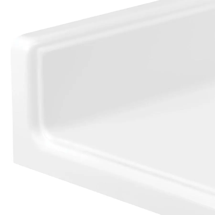 37-in White Cultured Marble Single Sink Bathroom Vanity Top, photo 5 of 9
